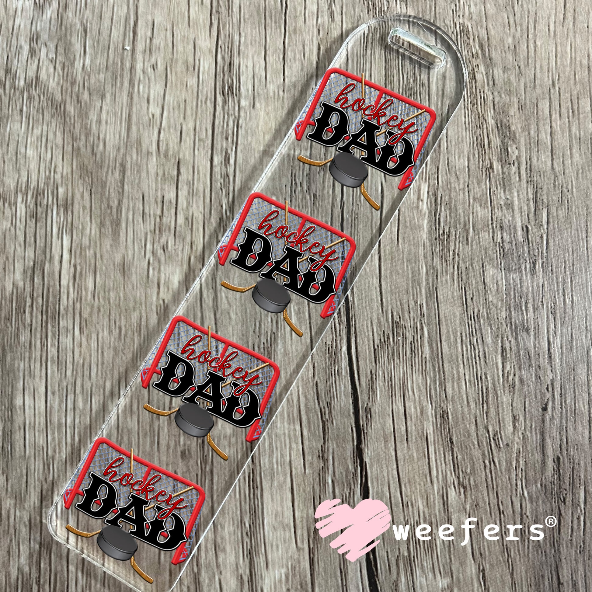 Hockey Dad UV DTF Bookmark Decal