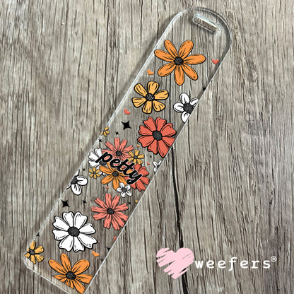 Petty Florals UV DTF Bookmark Decals