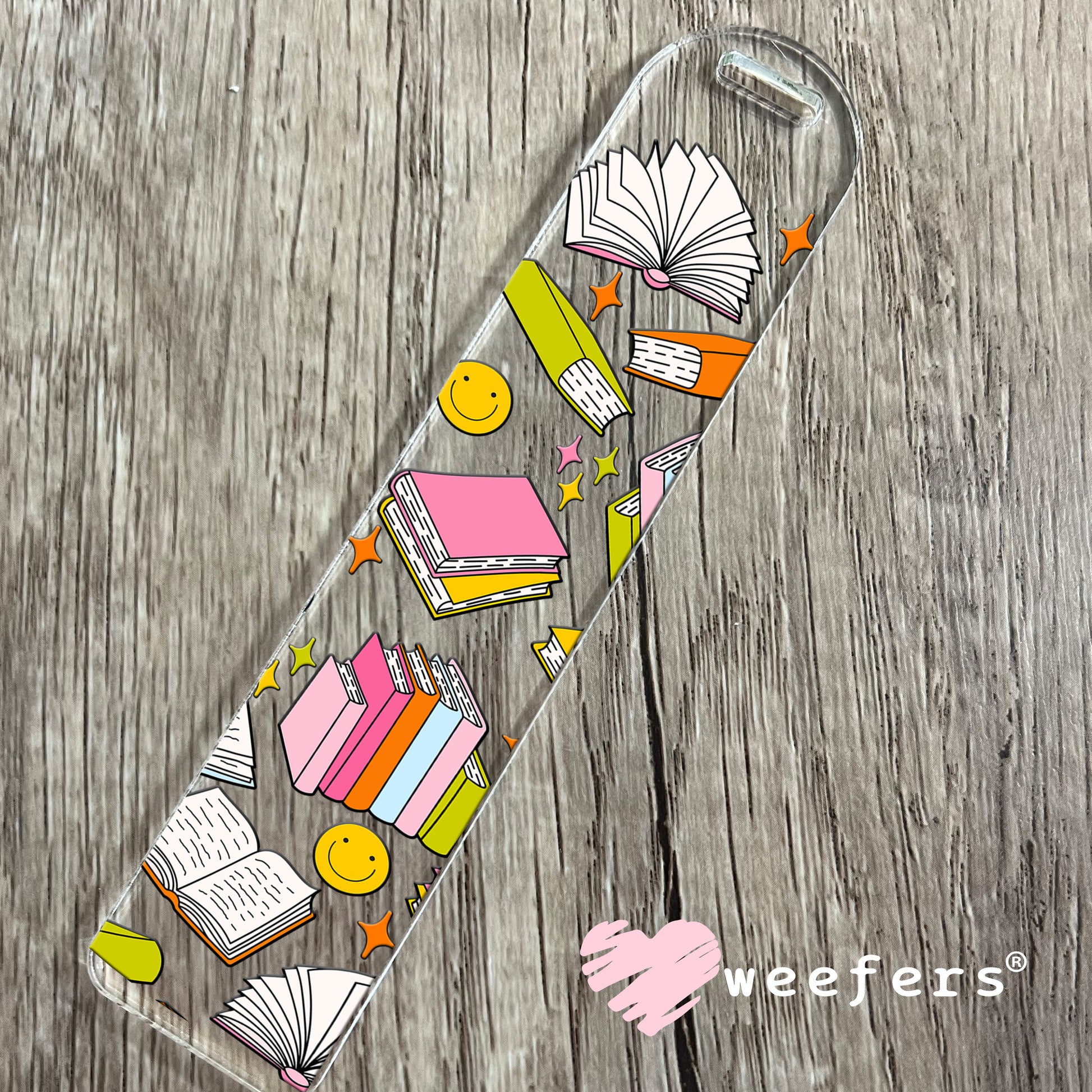 Book Lover Vibes UV DTF Bookmark Decal