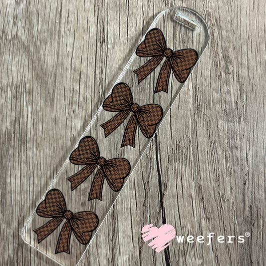 Luxury LV Bow UV DTF Bookmark Decal