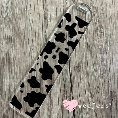 Black Cow Print UV DTF Bookmark Decal