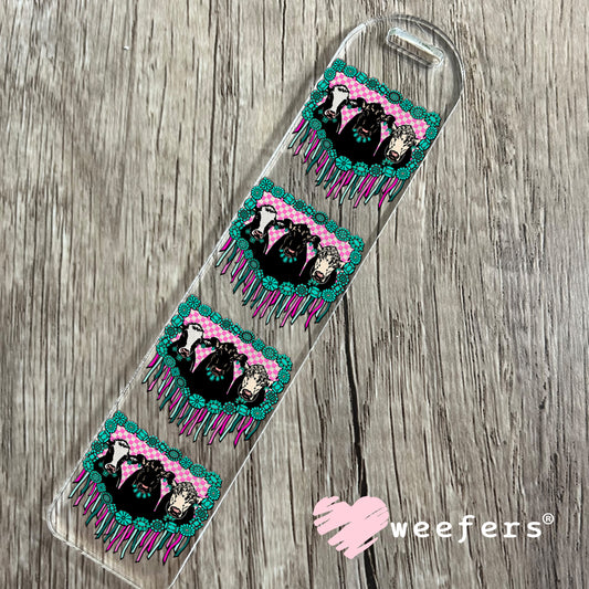 Fringe Cow Friends Western UV DTF Decal Bookmark Weefers