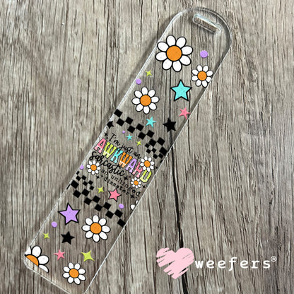 I'm Just an Awkward Sarcastic An Unhinged Disaster UV DTF Cup Wrap Bookmark Weefers
