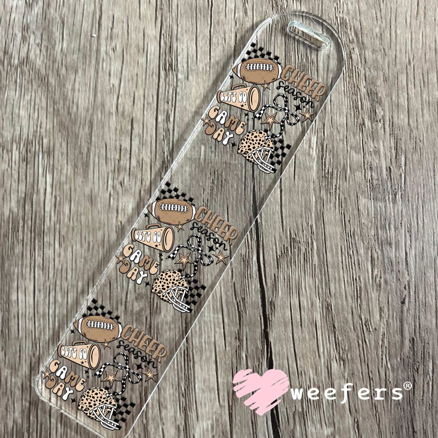 Cheer Season Game Day Megaphone UV DTF Decal Bookmark Weefers
