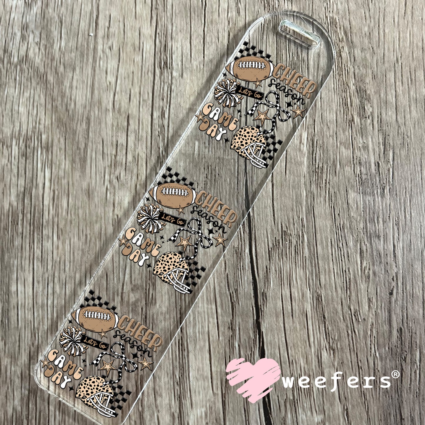 Cheer Season Game Day Pom Pom UV DTF Decal Bookmark Weefers