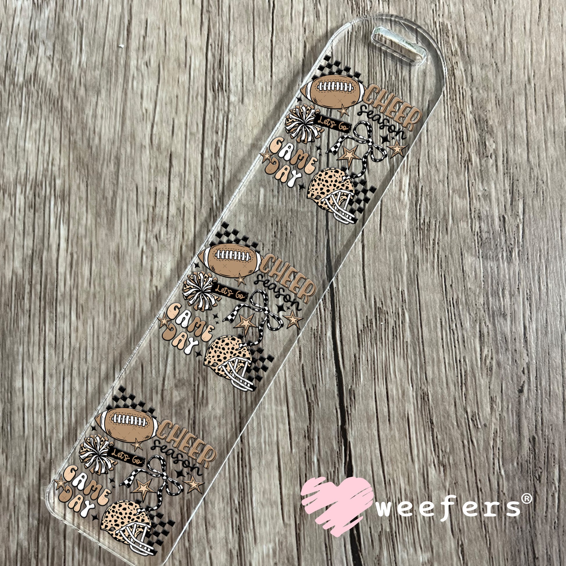 Cheer Season Game Day Pom Pom UV DTF Decal Bookmark Weefers