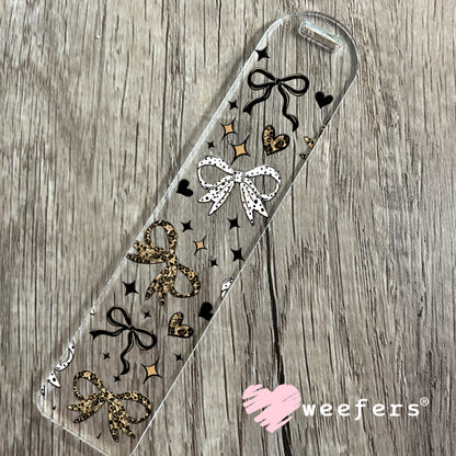 Leopard Bows UV DTF Cup Wrap Bookmark Weefers