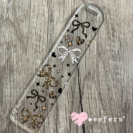 Leopard Bows UV DTF Cup Wrap Bookmark Weefers