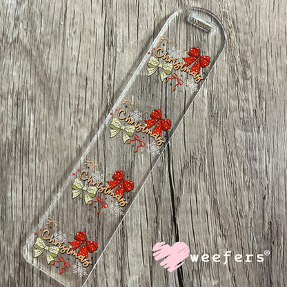 Christmas Bows UV DTF Decal Bookmark Weefers