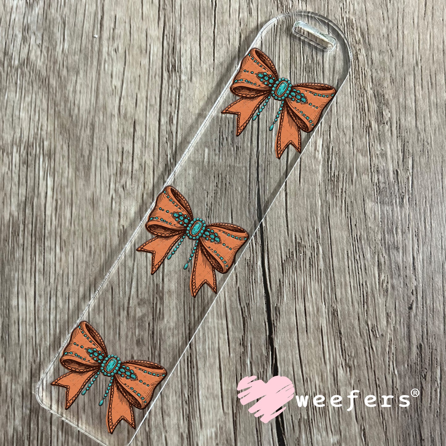 Western Bow UV DTF Decal Bookmark Weefers