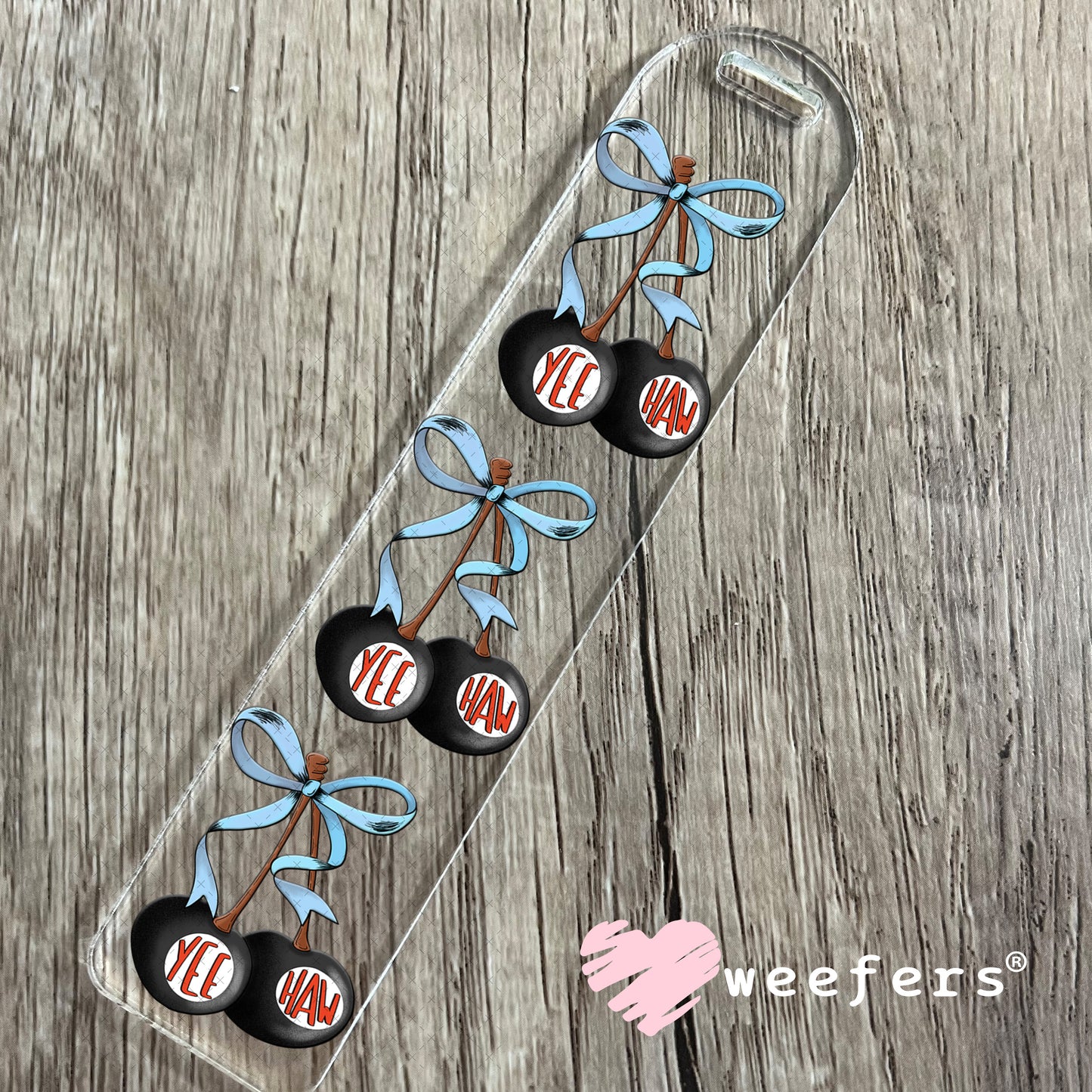 Yee Haw Cherries UV DTF Decal Bookmark Weefers