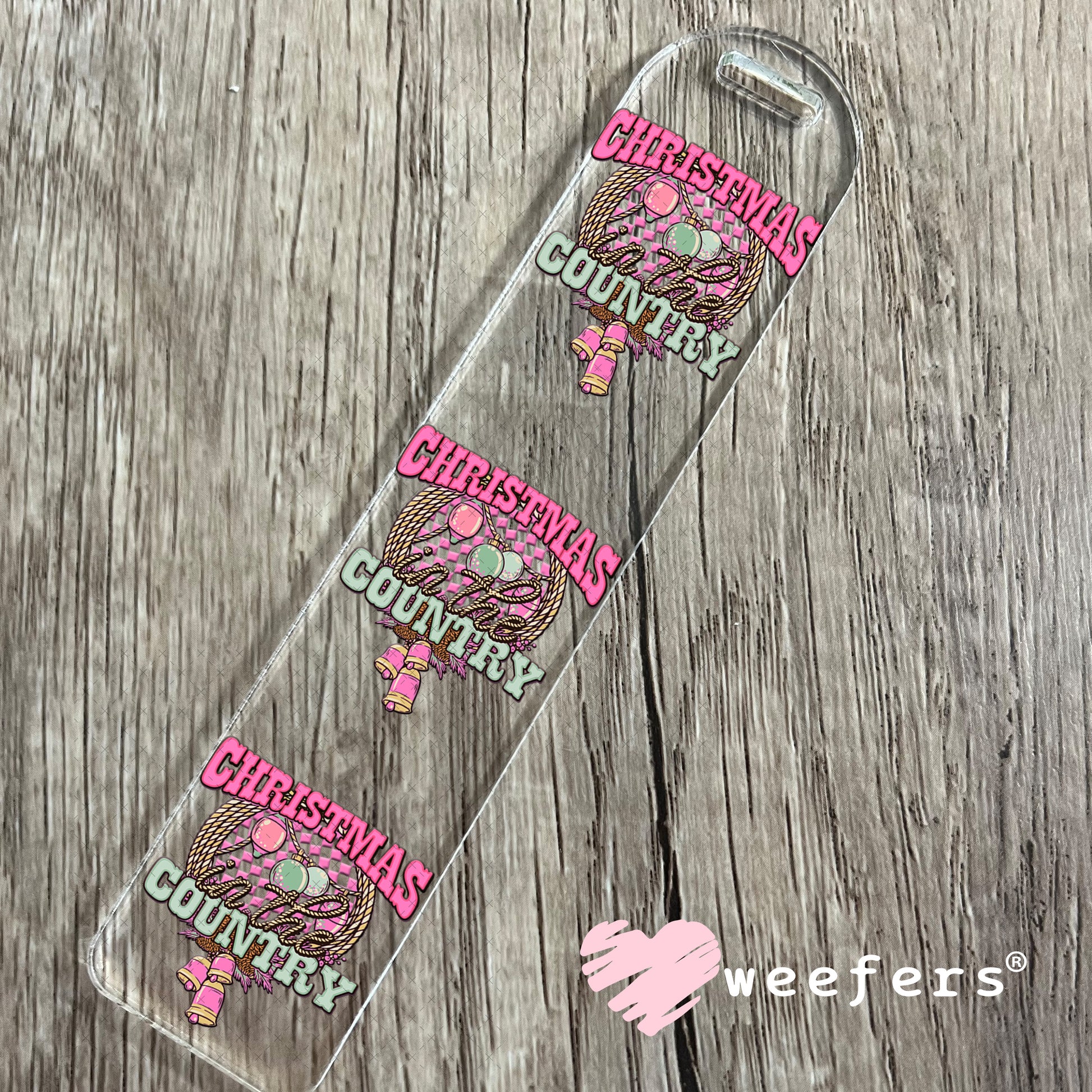 Christmas Country UV DTF Decal Bookmark Weefers