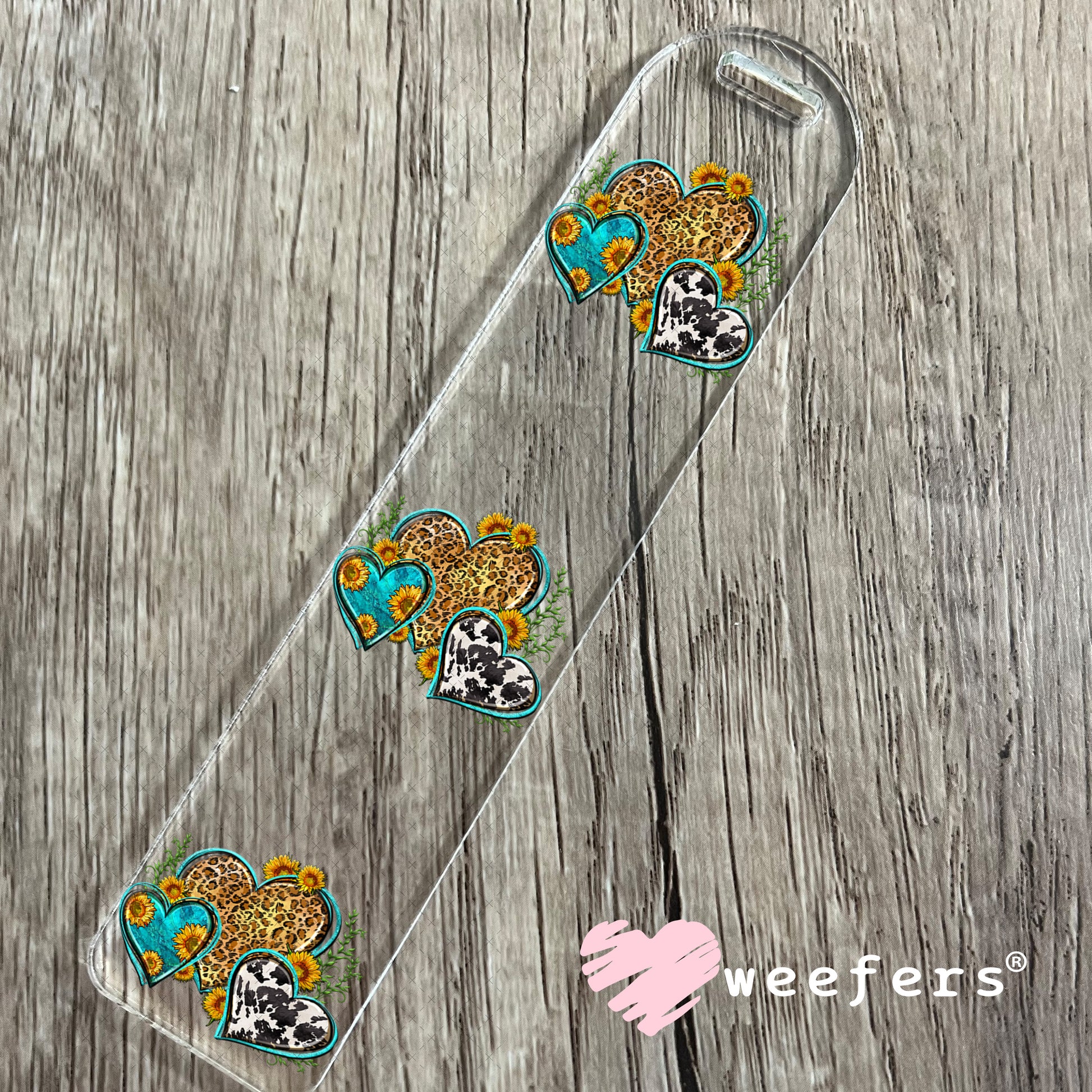 Western Hearts UV DTF Decal Bookmark Weefers