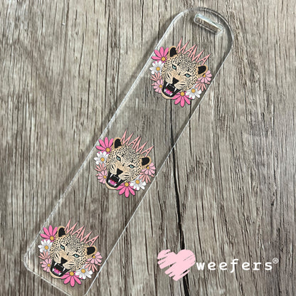 Pink Mama Leopard UV DTF Decal Bookmark Weefers