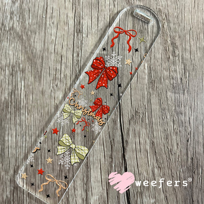 Christmas Bows UV DTF Cup Wrap Bookmark Weefers
