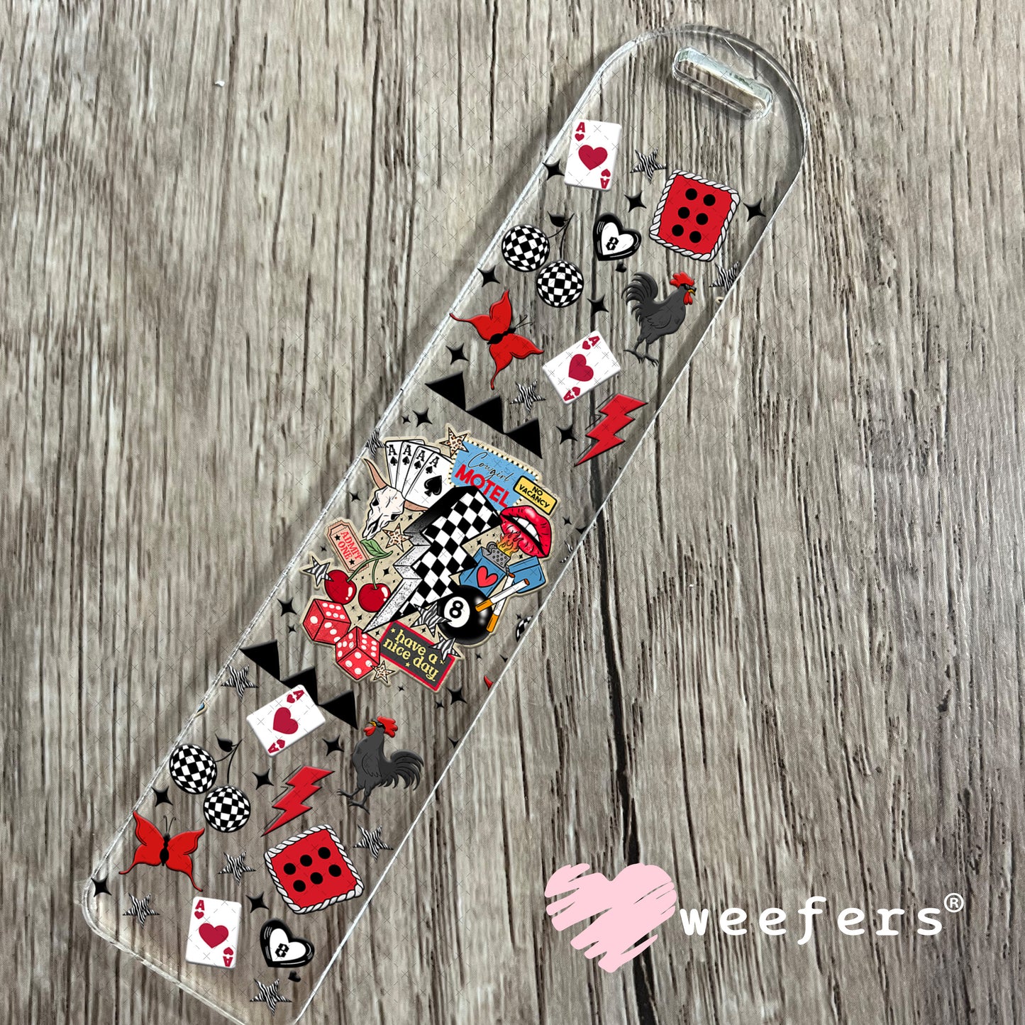 Cowgirl Motel UV DTF Cup Wrap - Weefers Exclusive Bookmark Weefers