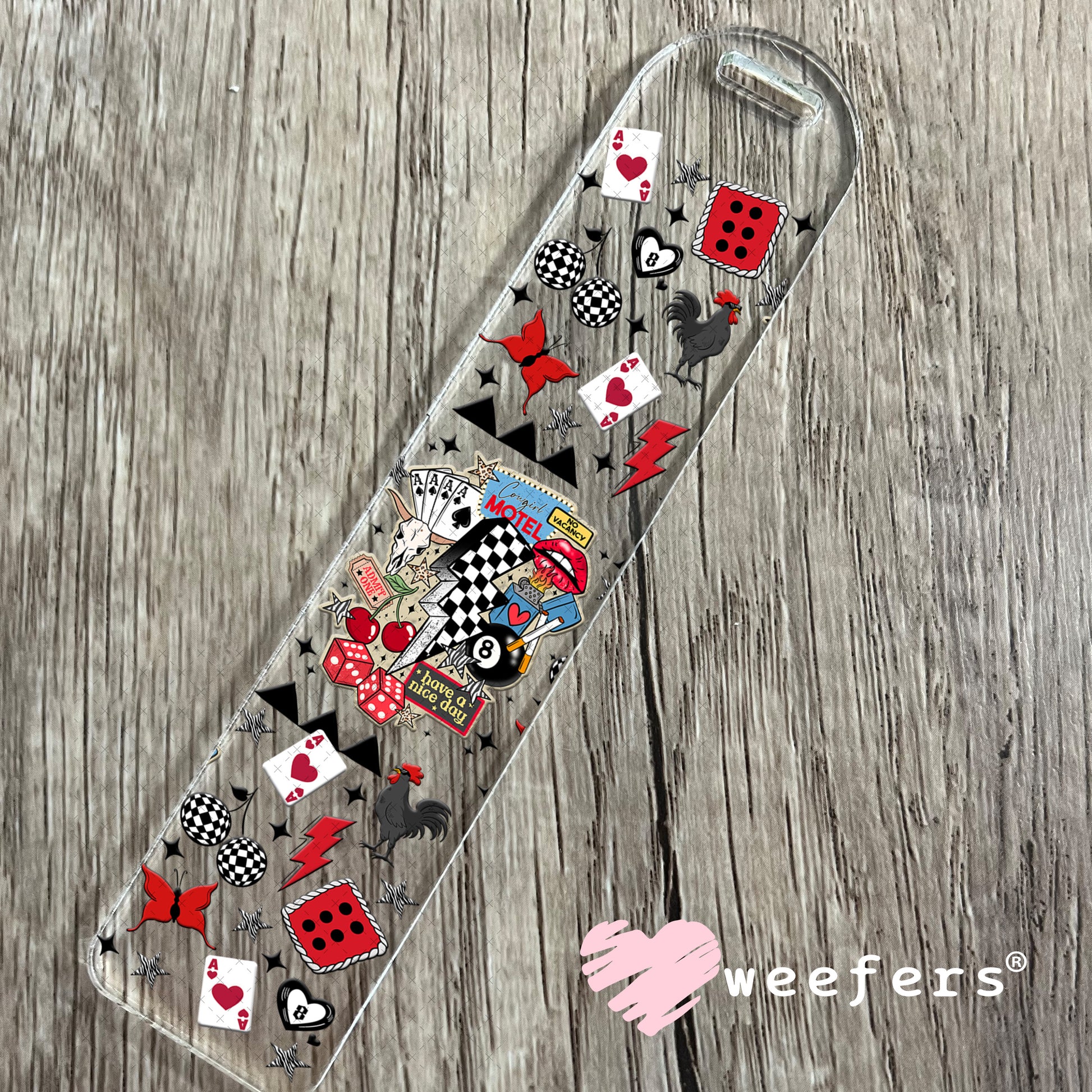 Cowgirl Motel UV DTF Cup Wrap - Weefers Exclusive Bookmark Weefers