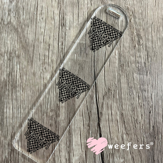 Mama Soft Heart Strong Spirit Black UV DTF Decal Bookmark Weefers