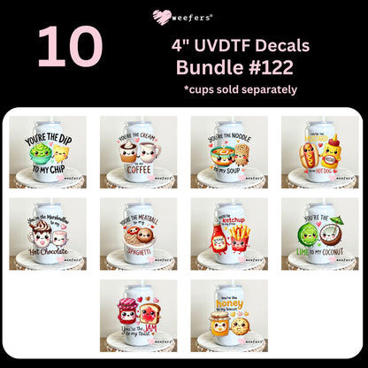 Funny Corny Couples UV DTF 16oz Decal Bundle Set 2