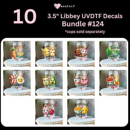 Funny Corny Couples UV DTF 16oz Libbey Decal Bundle #121