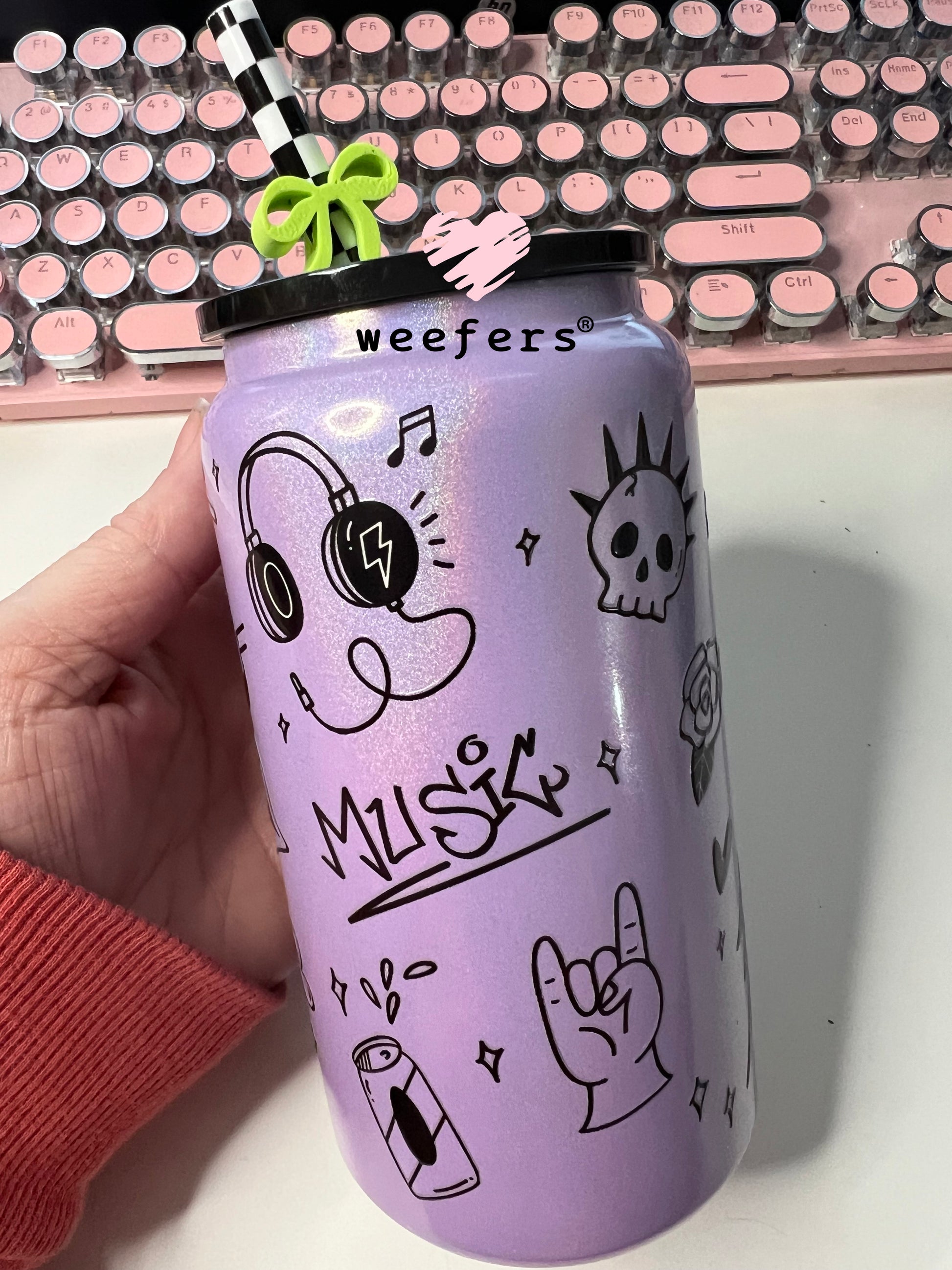 Retro Graffiti UV DTF Cup Wrap - Weefers Exclusive Wrap Weefers