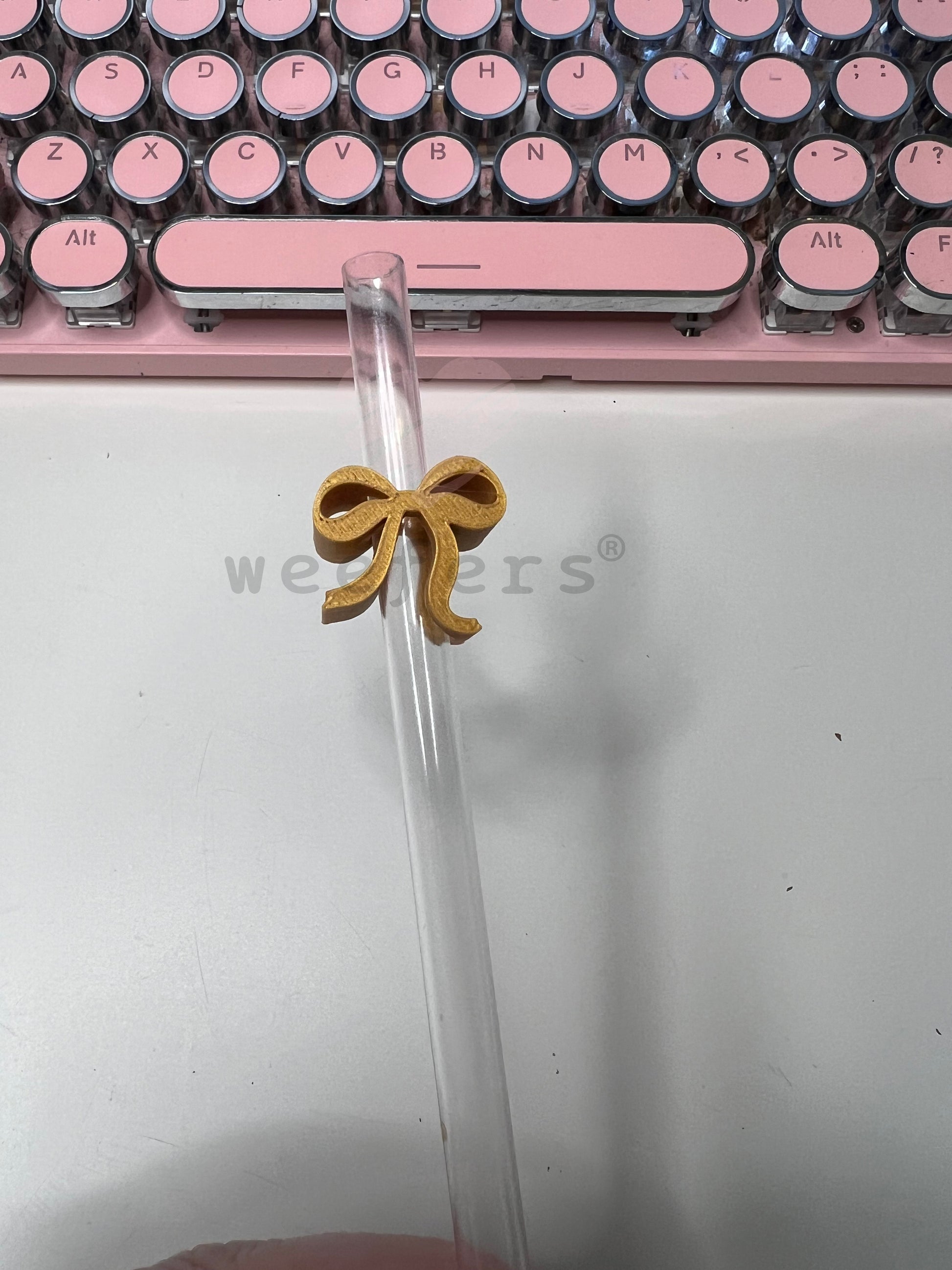Itty Bitty Bow Straw Toppers - Pack of 5 Weefers