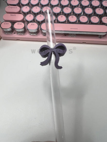 Itty Bitty Bow Straw Toppers - Pack of 5 Weefers