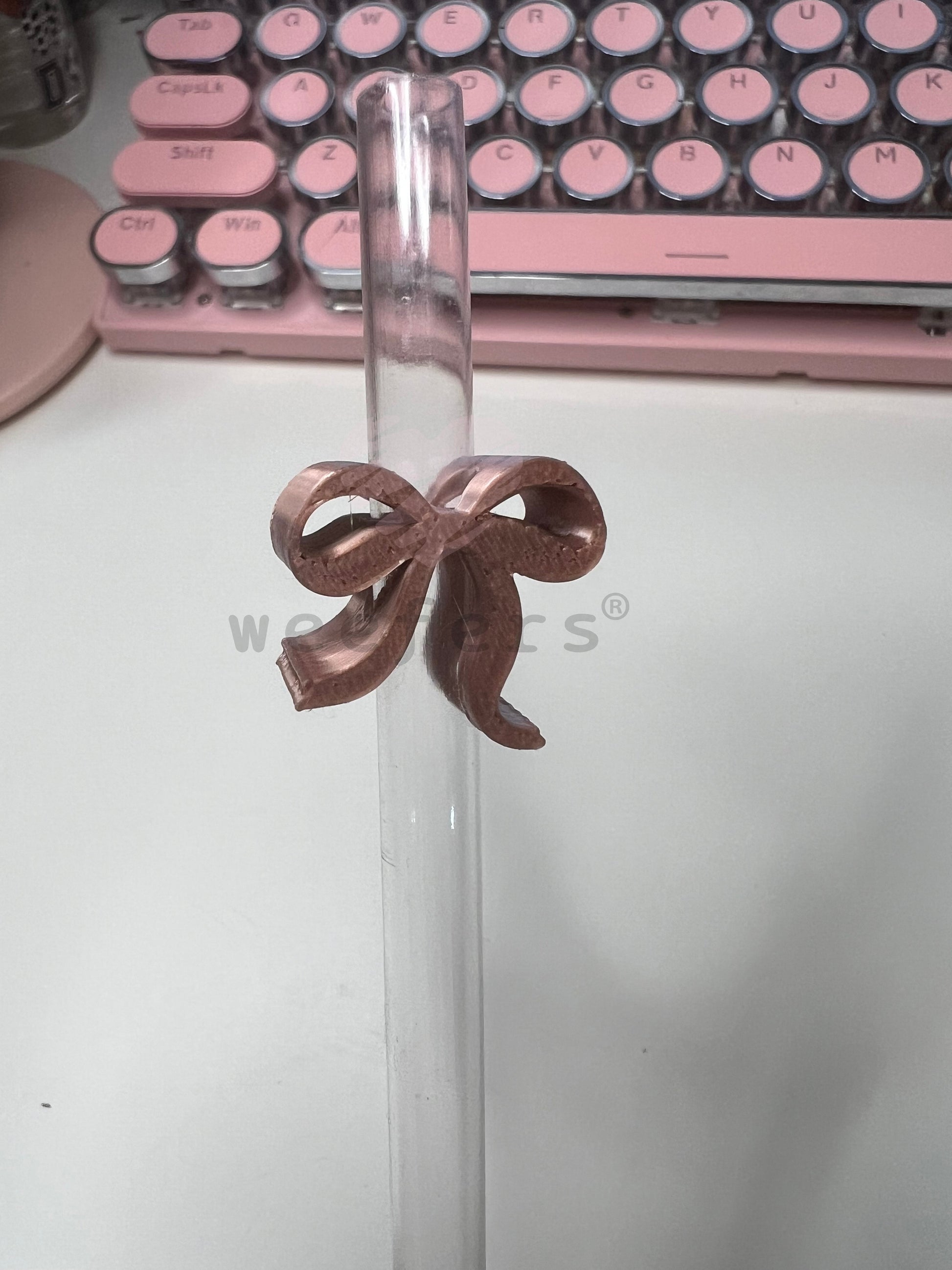 Itty Bitty Bow Straw Toppers - Pack of 5 Weefers