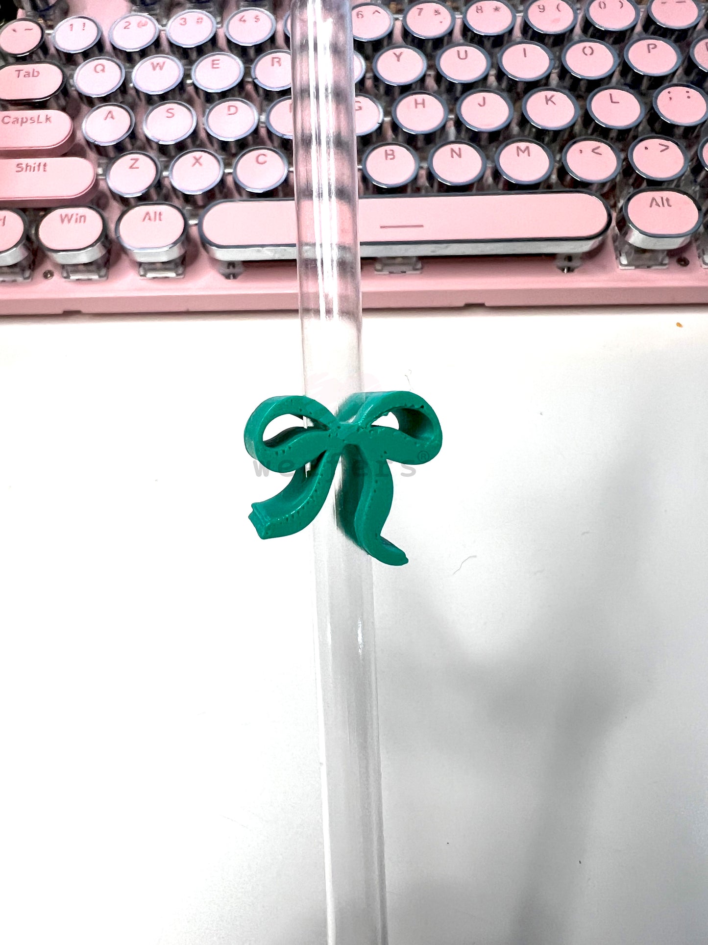 Itty Bitty Bow Straw Toppers - Pack of 5 Weefers