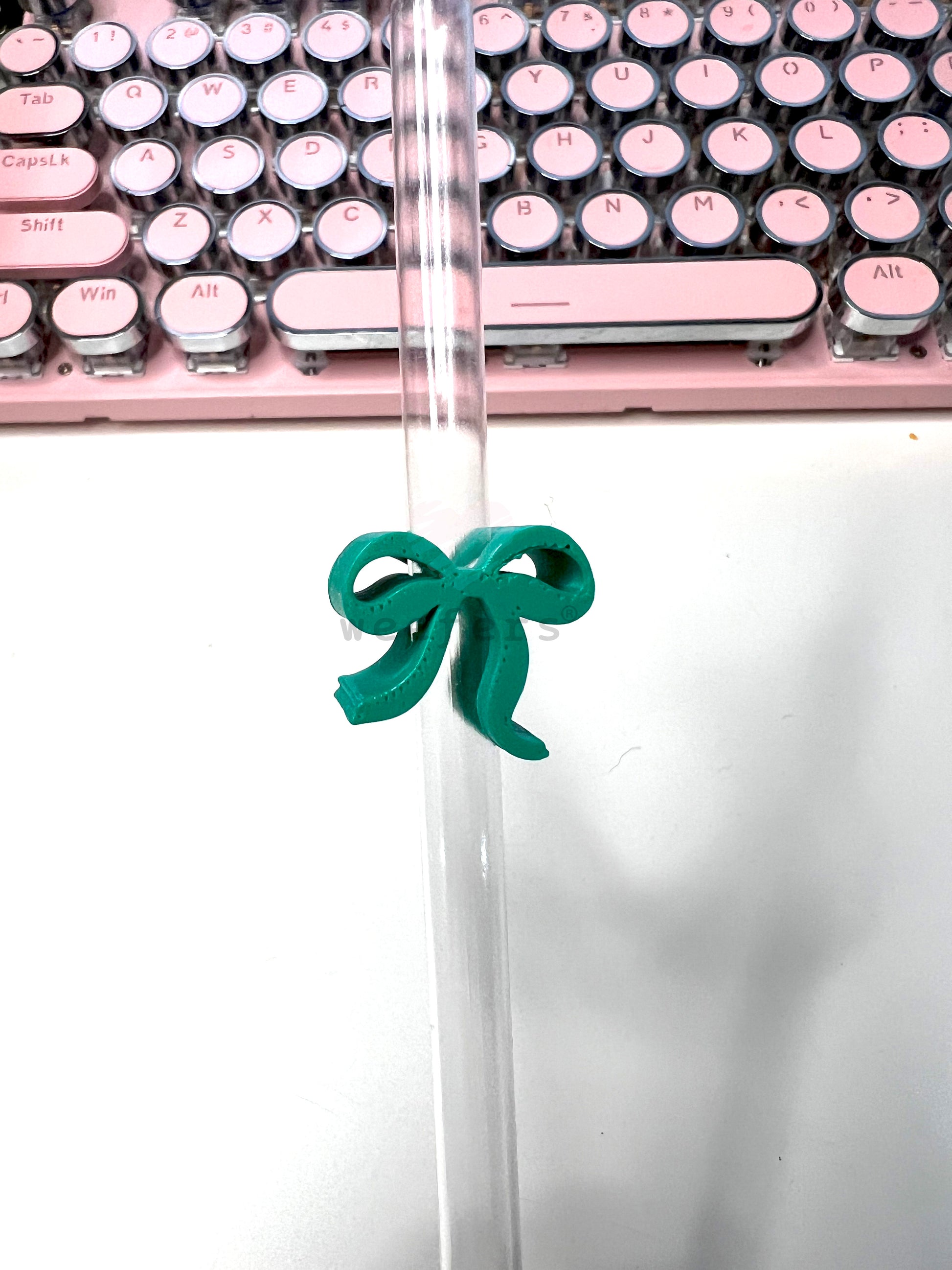 Itty Bitty Bow Straw Toppers - Pack of 5 Weefers