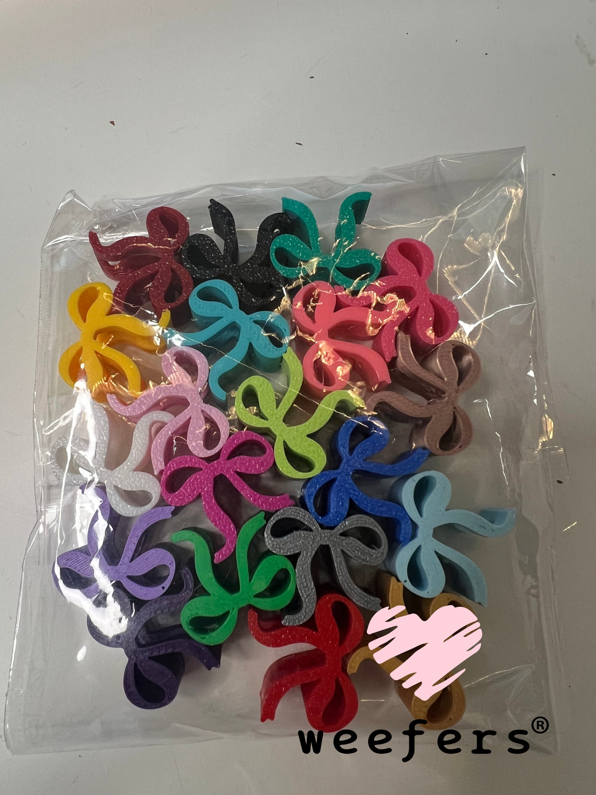 Itty Bitty Bow Straw Toppers - Pack of 5 Limited Multipack $30 Weefers