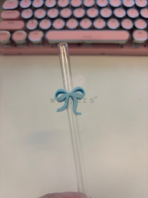 Itty Bitty Bow Straw Toppers - Pack of 5 Weefers
