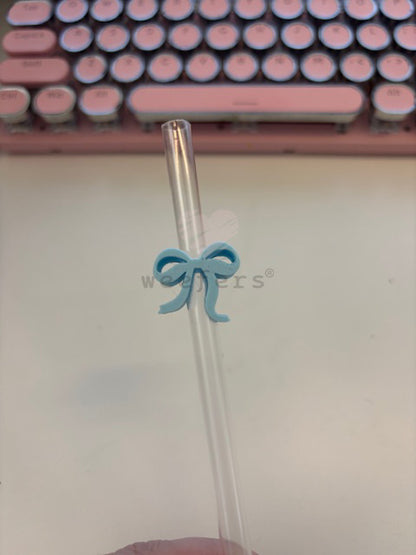 Itty Bitty Bow Straw Toppers - Pack of 5 Weefers