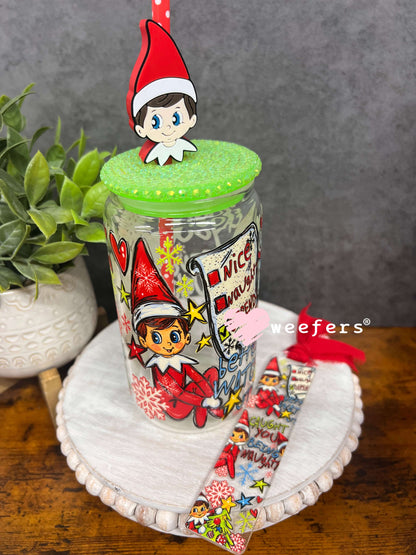 UV DTF Cup Wraps - Elf Caught You Being Naughty Weefers