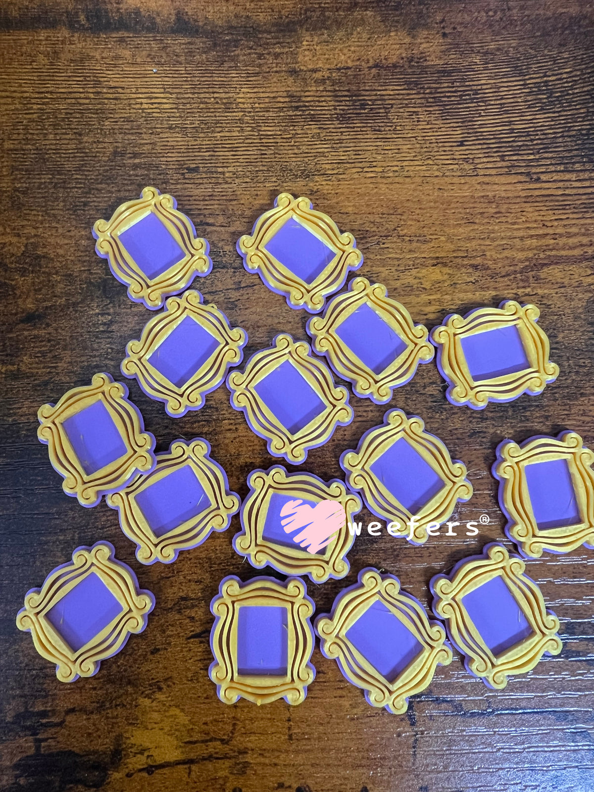 Iconic Mirror Flat Back Lid Charms (5-Pack)| Junk Journals Weefers