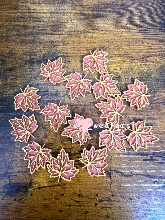Fall Leaf Flat Back Lid Charms (5-Pack) Weefers