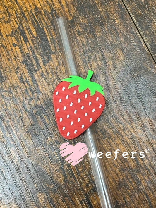Straw Topper Buddy - Strawberry Weefers