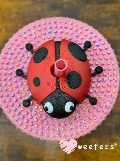 Lid Topper Buddy - Red Ladybug Weefers