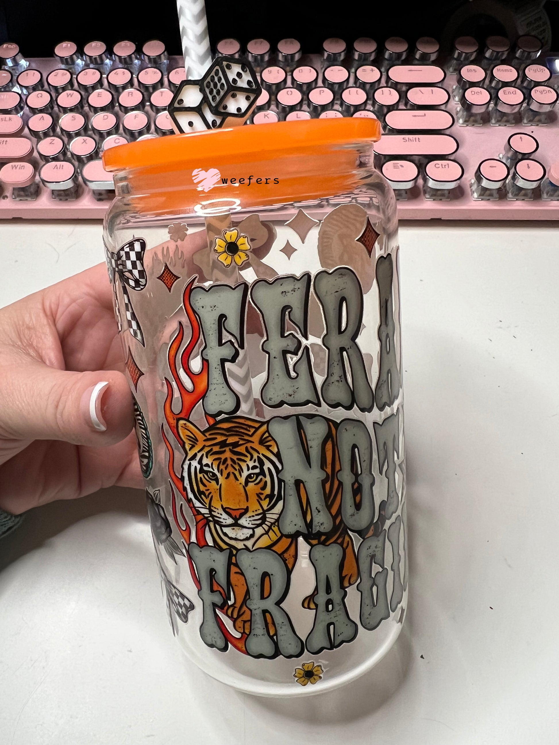 Feral Not Fragile UV DTF Cup Wrap - Weefers® Exclusive Weefers