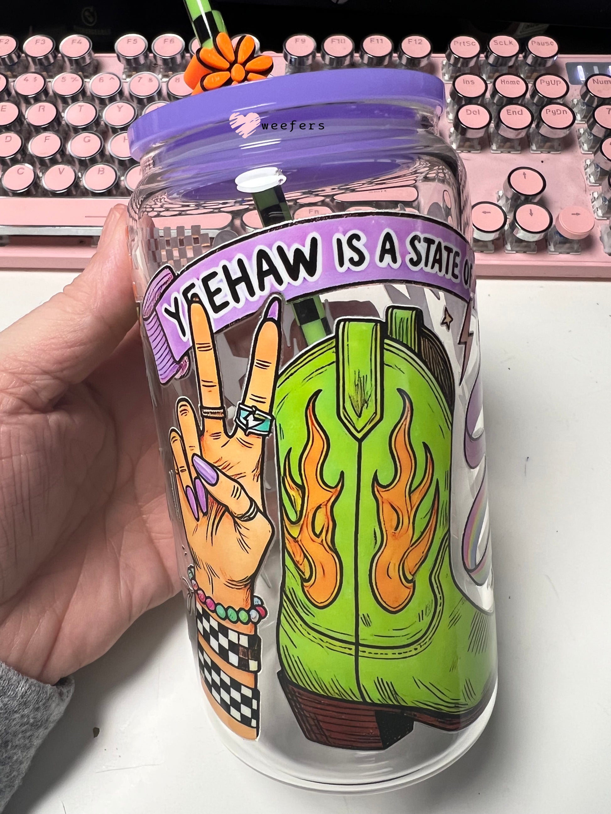 Yeehaw is a State of Mind UV DTF Cup Wrap - Weefers Exclusive Weefers