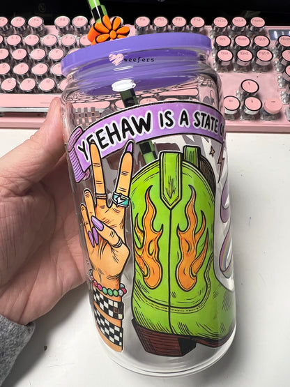 Yeehaw is a State of Mind UV DTF Cup Wrap - Weefers Exclusive Weefers