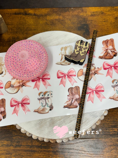 UV DTF Cup Wrap – Boots and Bows Weefers