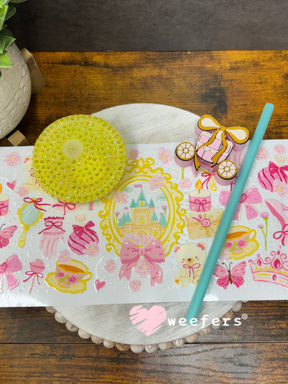 UV DTF Cup Wrap – Princess Favorite Things Weefers