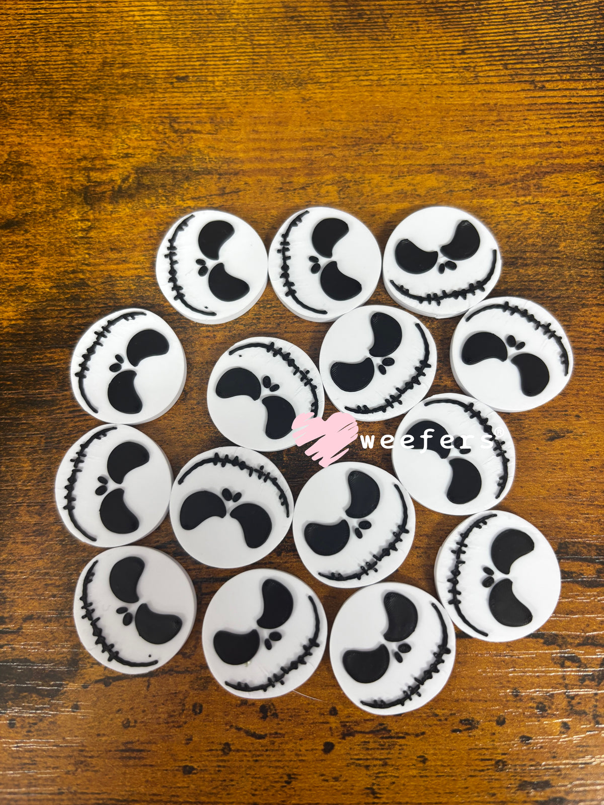 Christmas Jack Flat Back Lid Charms (5-Pack)| Junk Journals Weefers