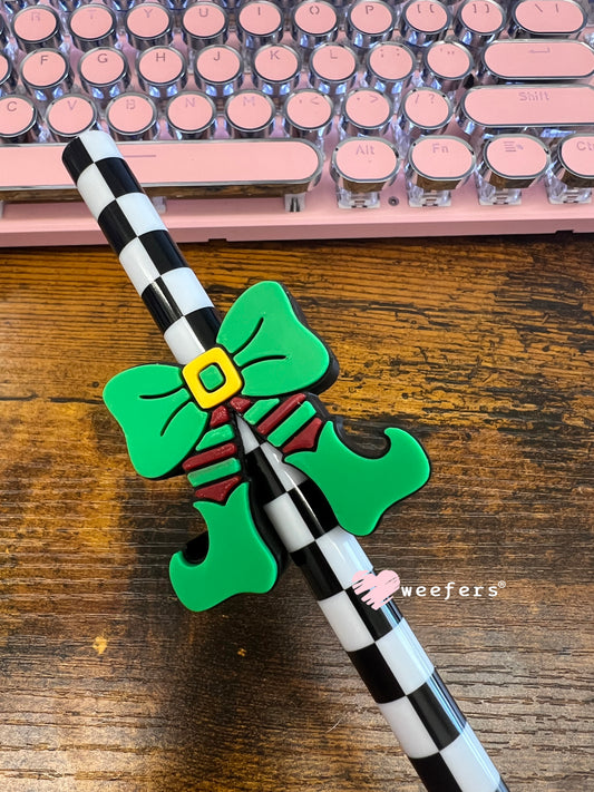 Elf Bow Straw Topper Buddy Large Weefers