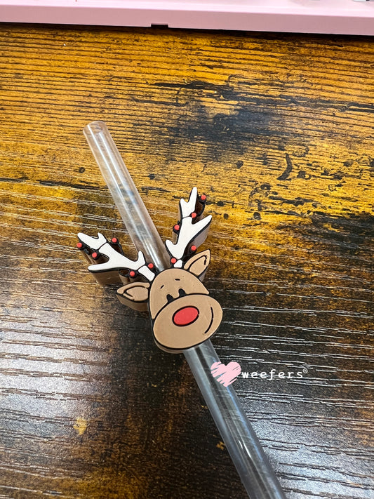 Reindeer Straw Topper Buddy Weefers