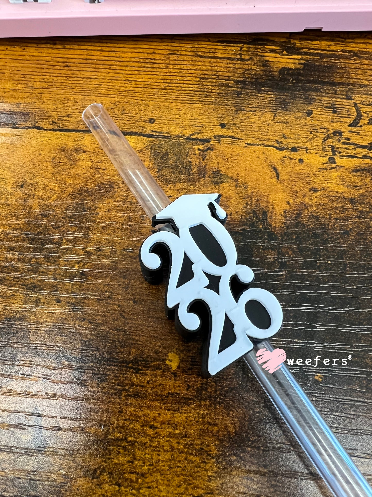 2026 Black White Straw Topper Buddy Weefers