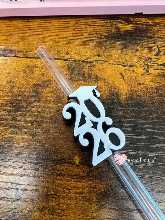 2026 Black White Straw Topper Buddy Weefers