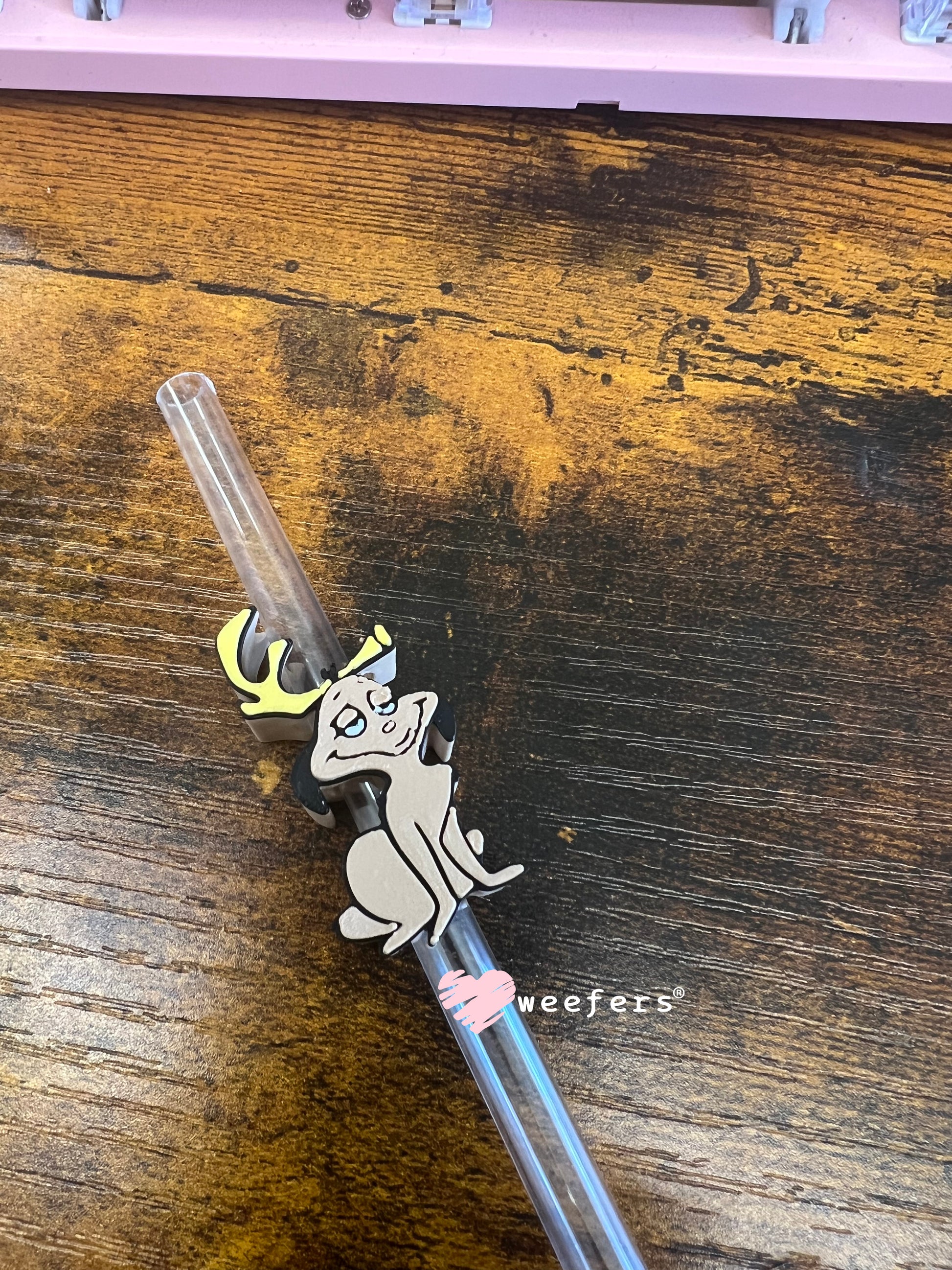 Grouch Dog Straw Topper Buddy Weefers