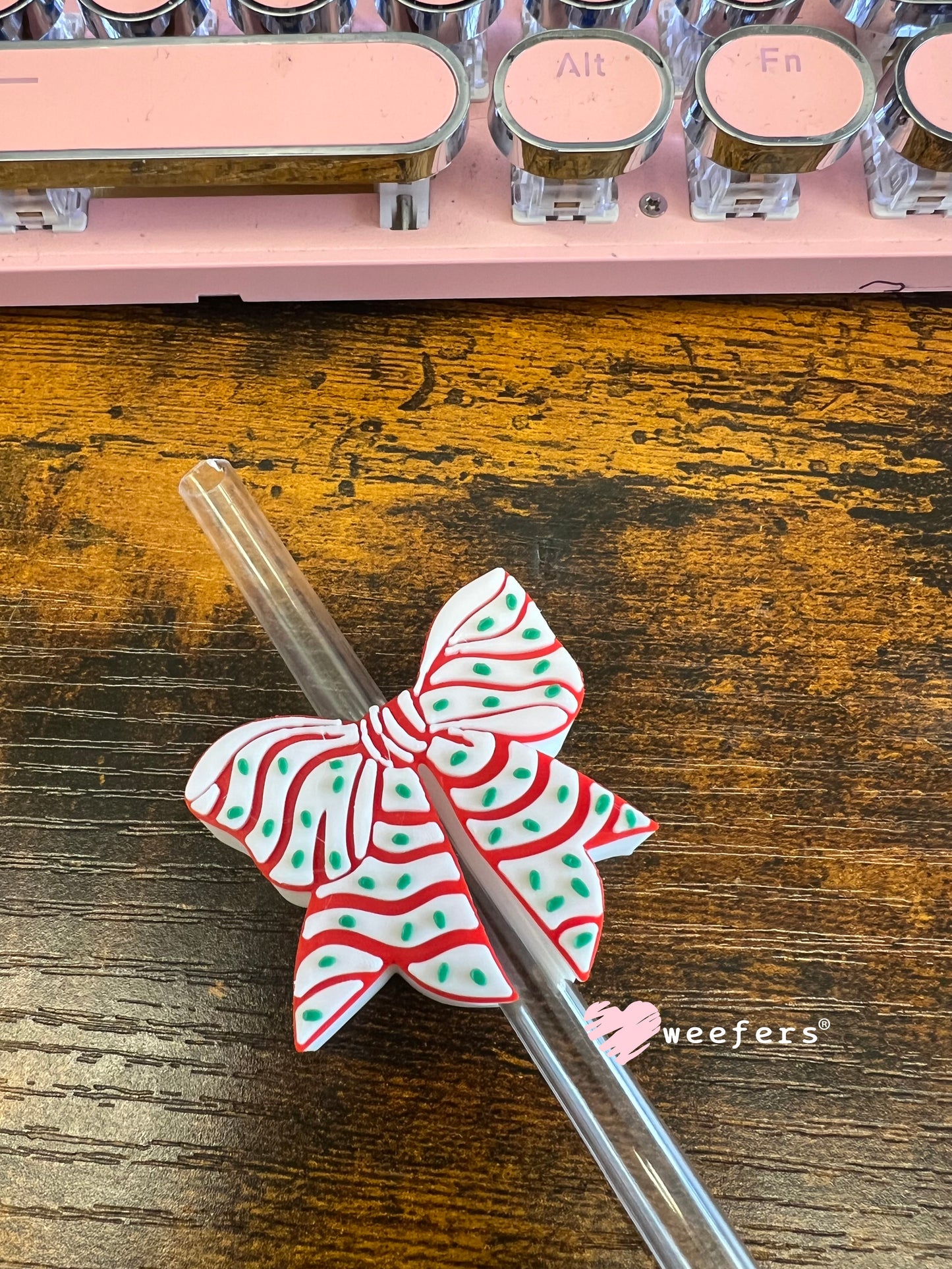 Little D Bow Straw Topper Buddy Weefers